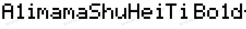 A1imamaShuHeiTi Bo1d字体转换